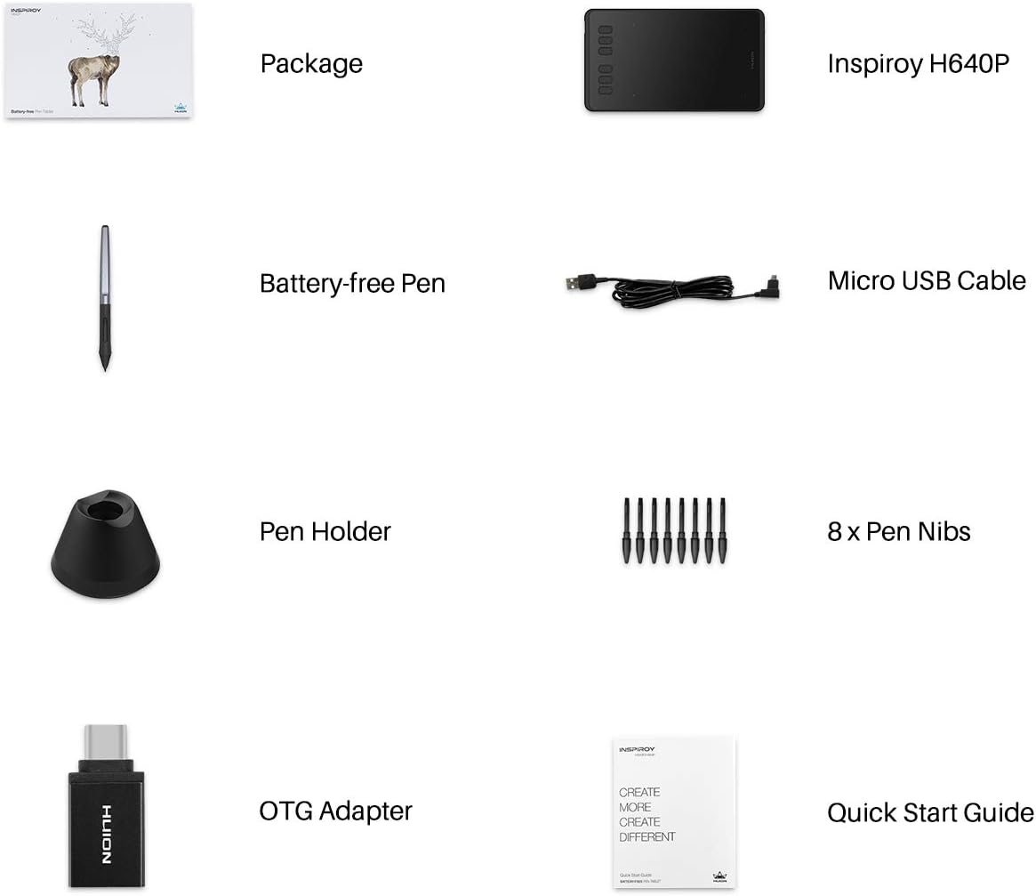 Huion H640P Graphics Tablet