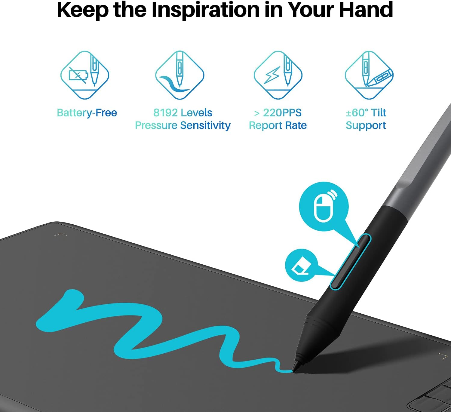 Huion Inspiroy H610X Graphics Tablet