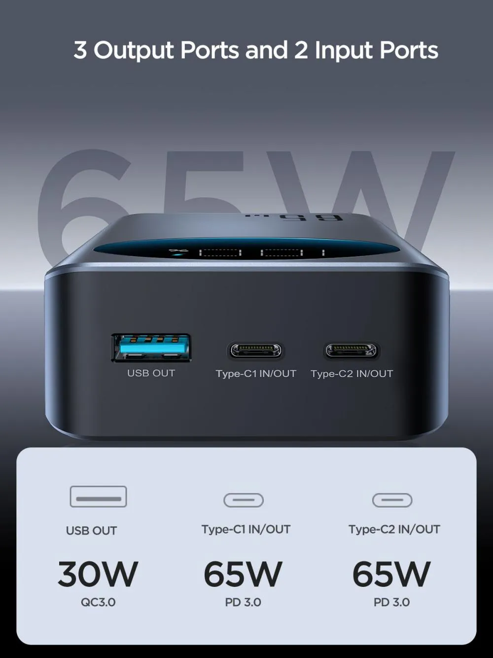 Joyroom JR-PBF05 65W 30000mAh Fast Charging Power Bank