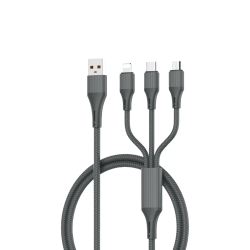 LDNIO LC97U 3-in-1 100W QC Charging 1.2M Nylon Cable