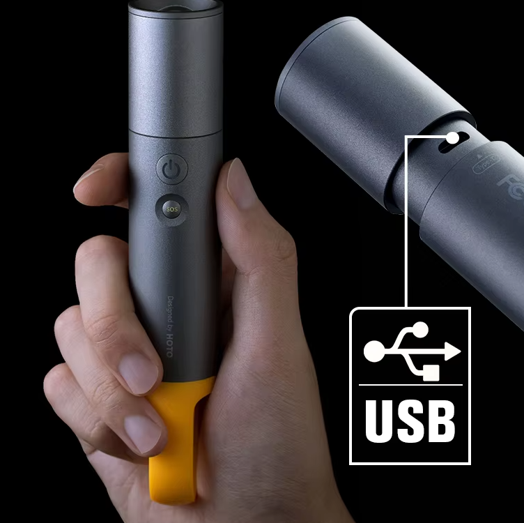 HOTO Flashlight Lite USB-C rechargeable flashlight HOTO Flashlight Lite USB-C rechargeable flashlight