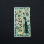 Metal bookmark set for books White rose