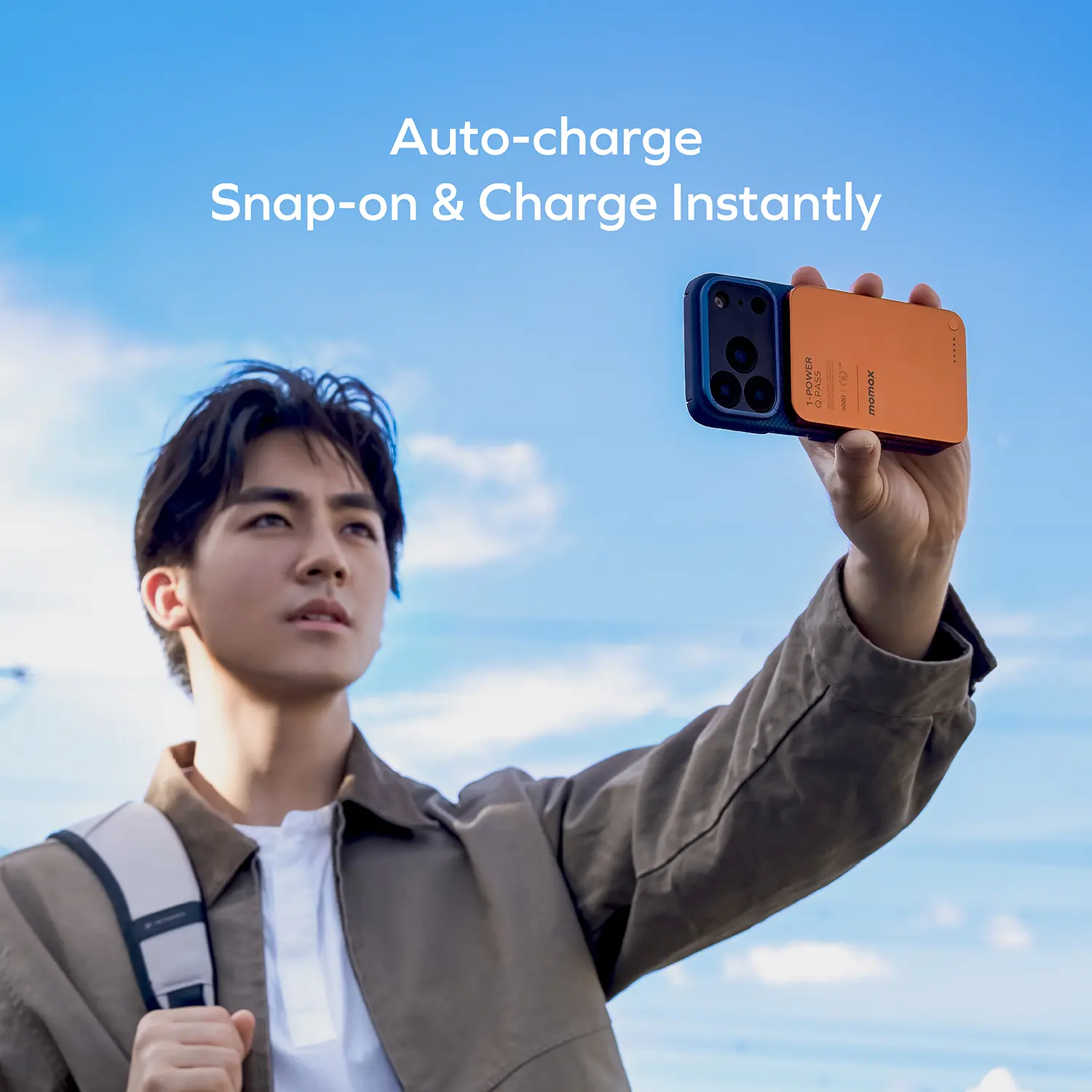 Momax 1-Power Q.Pass 3000mAh Magnetic Wireless Battery Pack