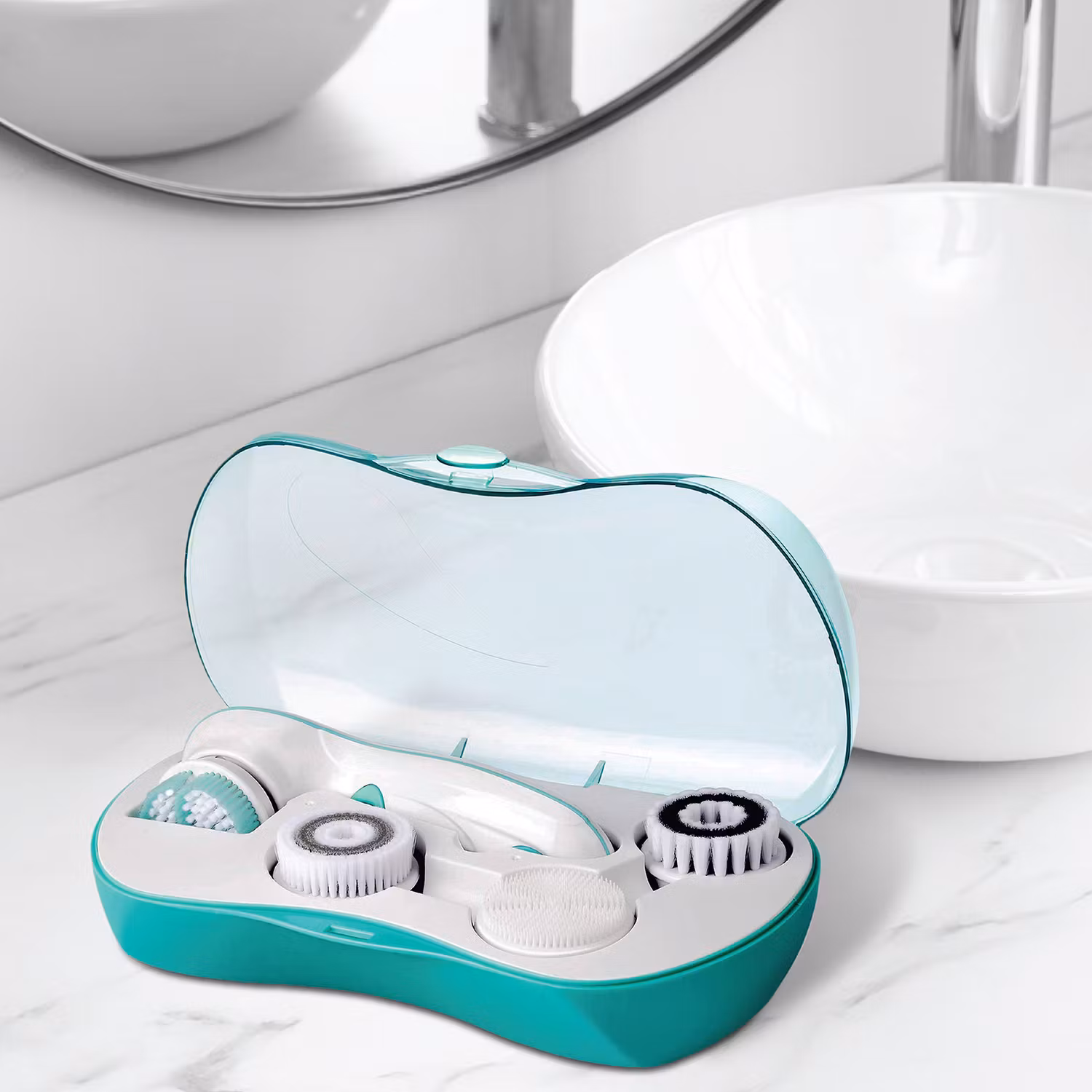 Porodo 4 in 1 Facial Cleansing Brush