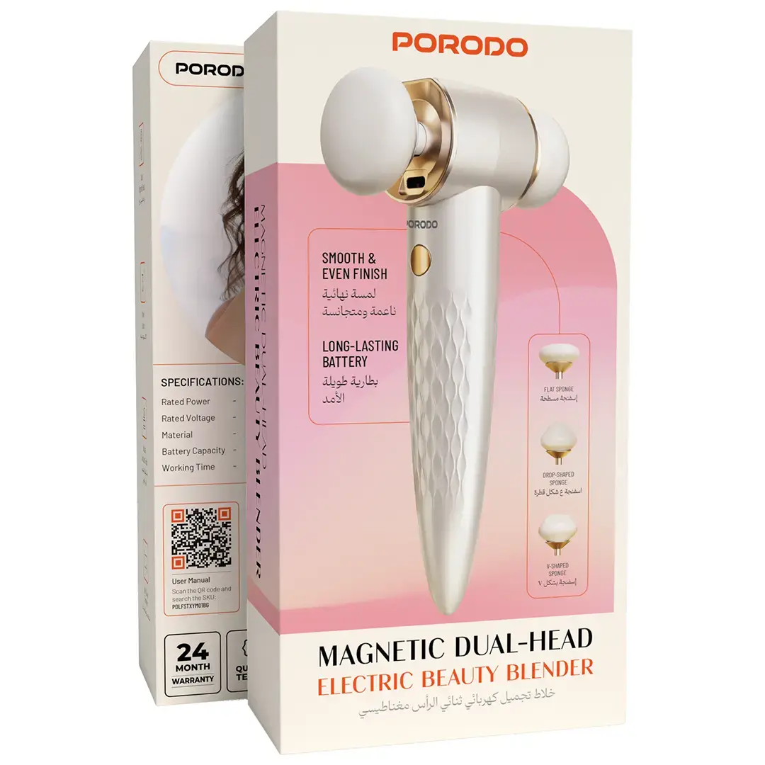 Porodo Dual Head Magnetic Electric Beauty Blender