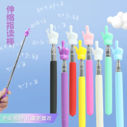 Steel teaching pointer telescopic rod