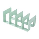 Desktop Bookshelf 4 Grid Plastic Book Organizer – Space Saving