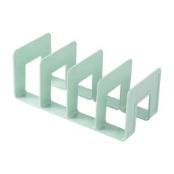 Desktop Bookshelf 4 Grid Plastic Book Organizer – Space Saving