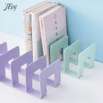 Desktop bookshelf 4 grid plastic organizer