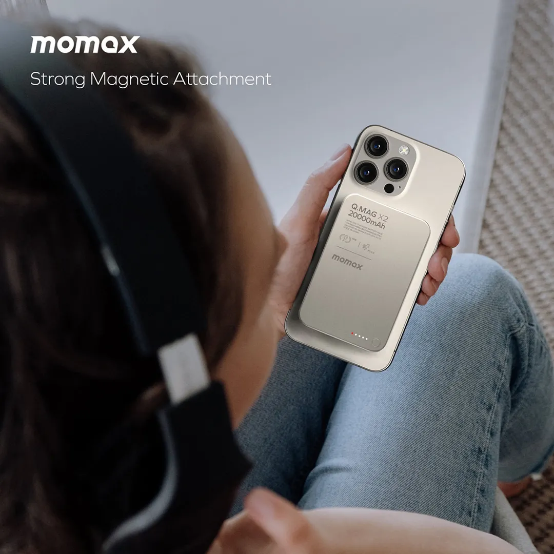 Momax Q.Mag X2 Gen 2 20000mAh Magnetic Wireless 15W Power Bank