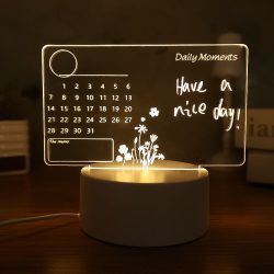 Note Board Creative LED Night Light – USB Message Board with Pen