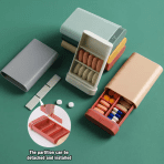 Weekly medicine storage box pill organizer