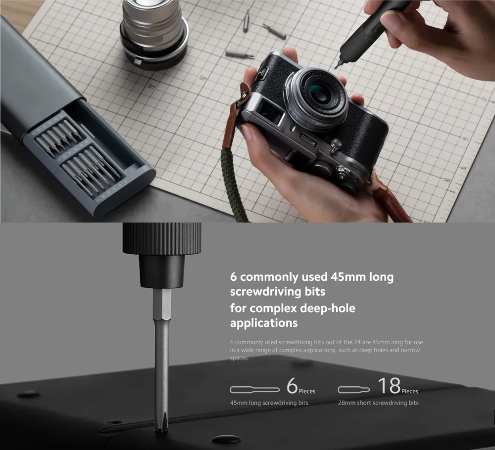 Xiaomi Mijia Electric Screwdriver Kit 2 24pcs – MJDDLSDOO3QW