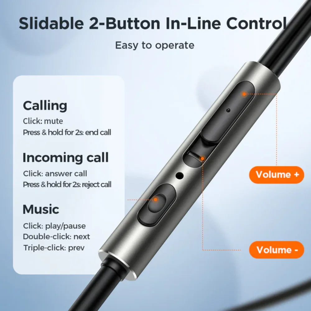 JOYROOM JR-EW03 3.5mm Wired Earbuds with Microphone