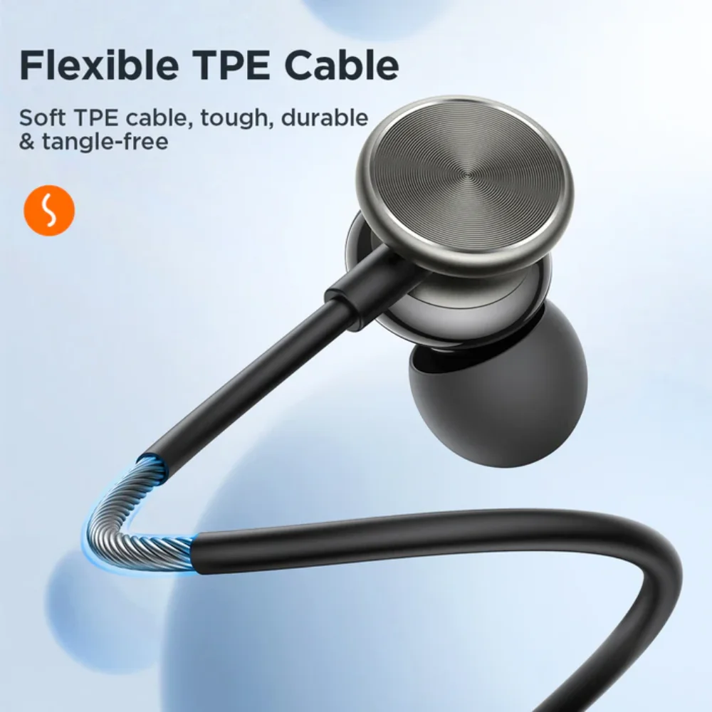 JOYROOM JR-EW03 Metal In-Ear Earbuds Close View