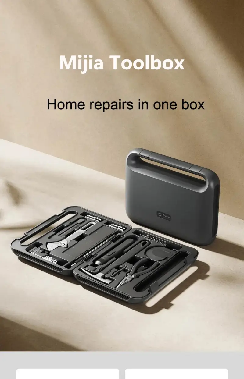 Xiaomi Mijia Toolbox MJGJX001QW 32 in 1 electric screwdriver set with portable hard case for home repair in Bangladesh