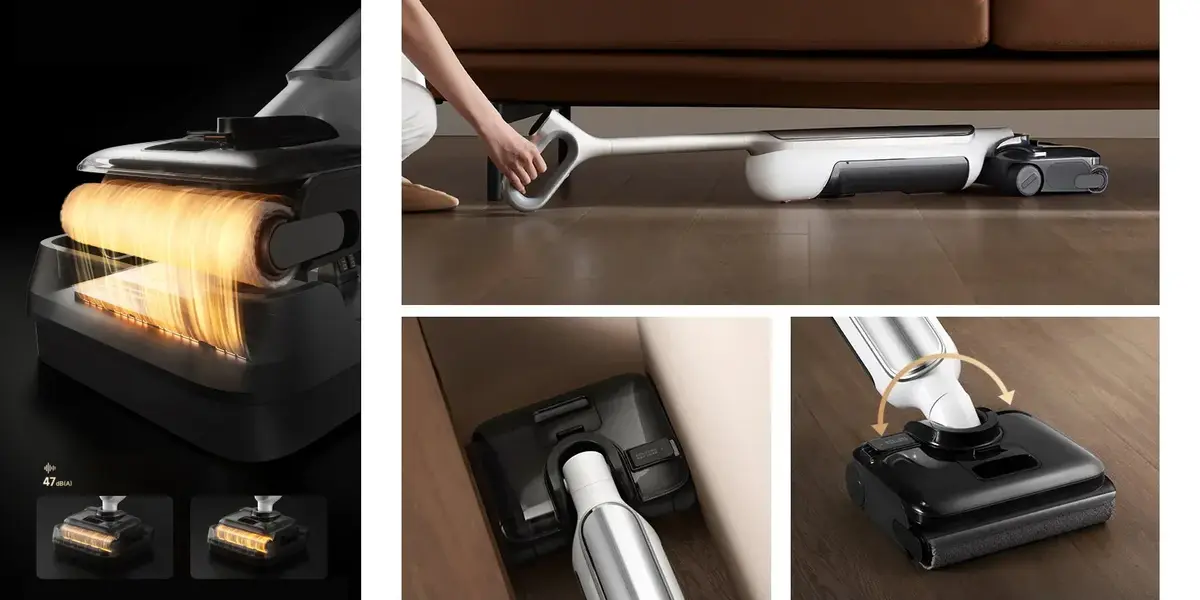 Xiaomi E301 Mijia Wireless Floor Washer 4 Pro smart vacuum mop with hot water self cleaning