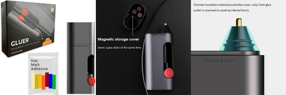 Xiaomi WOWSTICK GLUER cordless mini hot glue pen with 15-second fast heating and portable design for DIY projects in Bangladesh