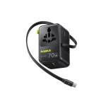 Baseus EnerCore CG11 70W GaN Universal Travel Adapter 6-in-1 Retractable Cable EU/UK/USA/AUS