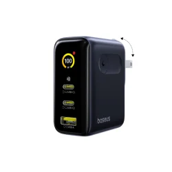 Baseus Digital Display Fast Charger 100W multi device charging solution with smart screen and safety protection
