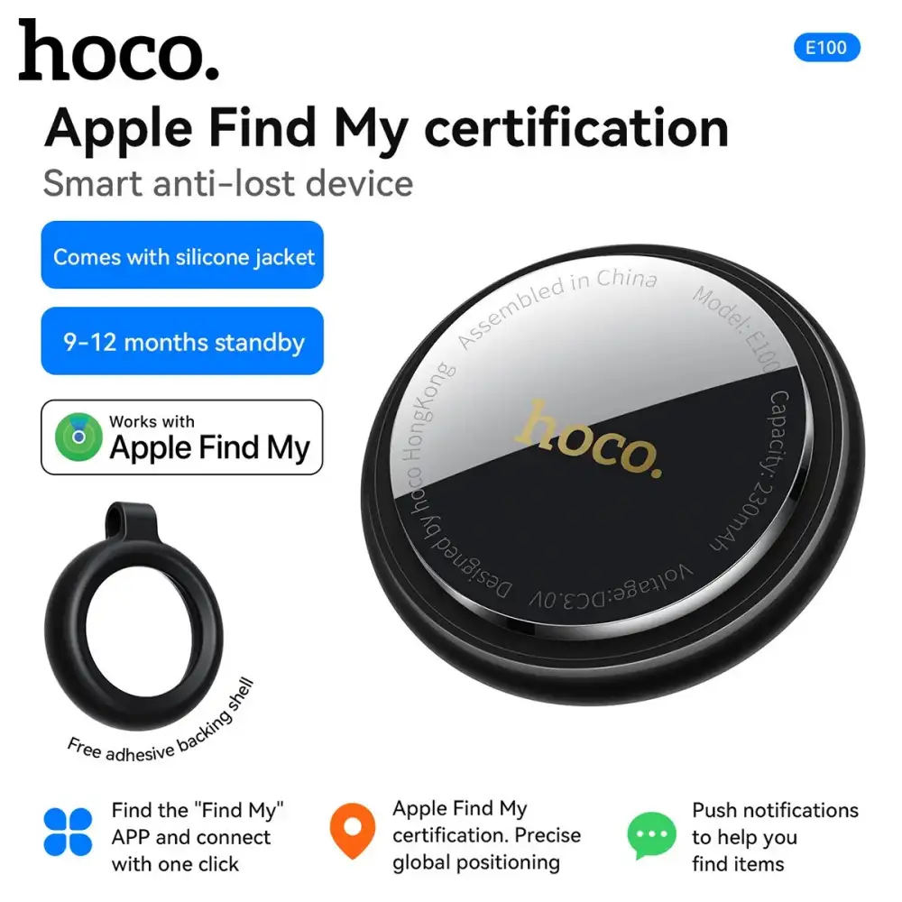 HOCO Anti-Lost Smart Tag E100 compact Bluetooth tracker for keys and bags