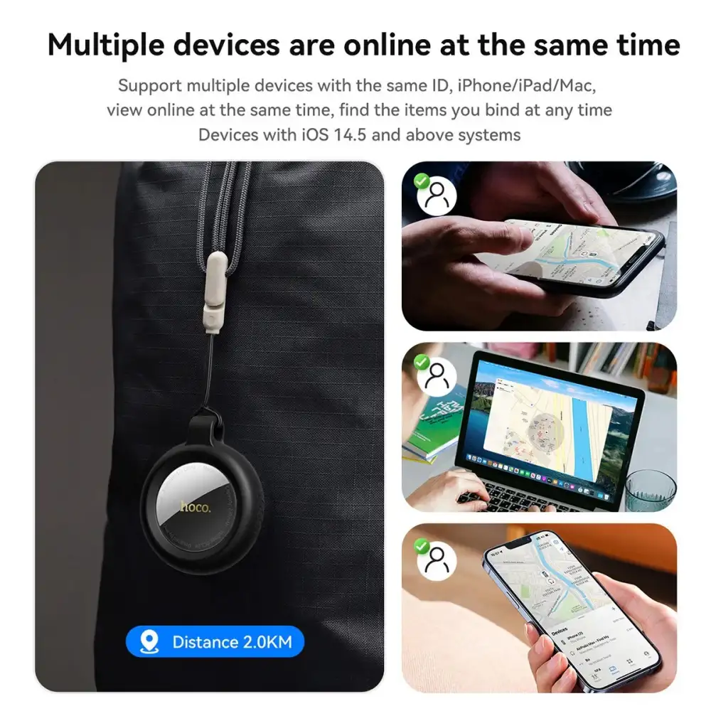 HOCO GPS Tracker Airtag E100 lightweight global positioning device for travel use