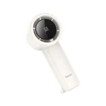 Hoco HX63 portable handheld fan with digital display and 5-speed airflow for hot weather in Bangladesh.