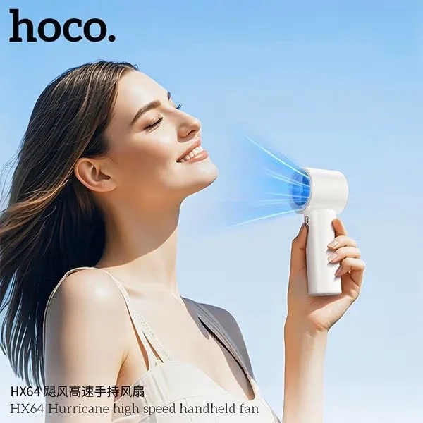 Hoco HX64 handheld fan high speed cooling Gears Wheel Bangladesh