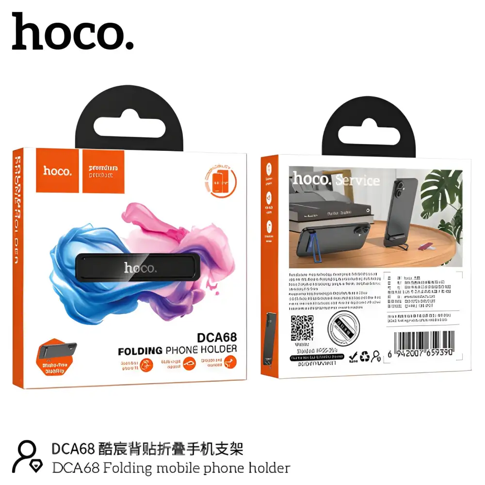 Hoco Folding Phone Holder DCA68 portable mobile stand for video calls streaming and online classes