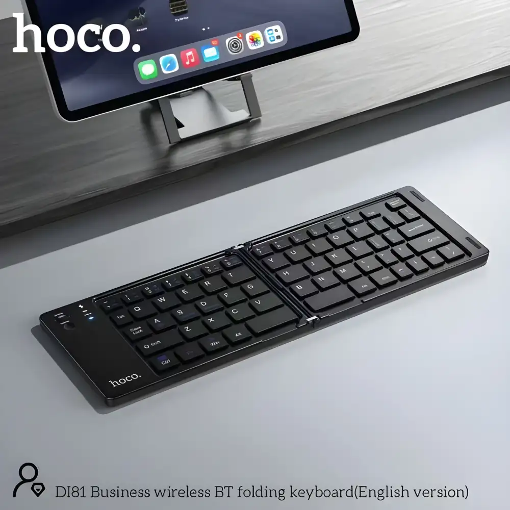 Hoco DI81 foldable Bluetooth keyboard portable wireless typing solution for travel office use Bangladesh