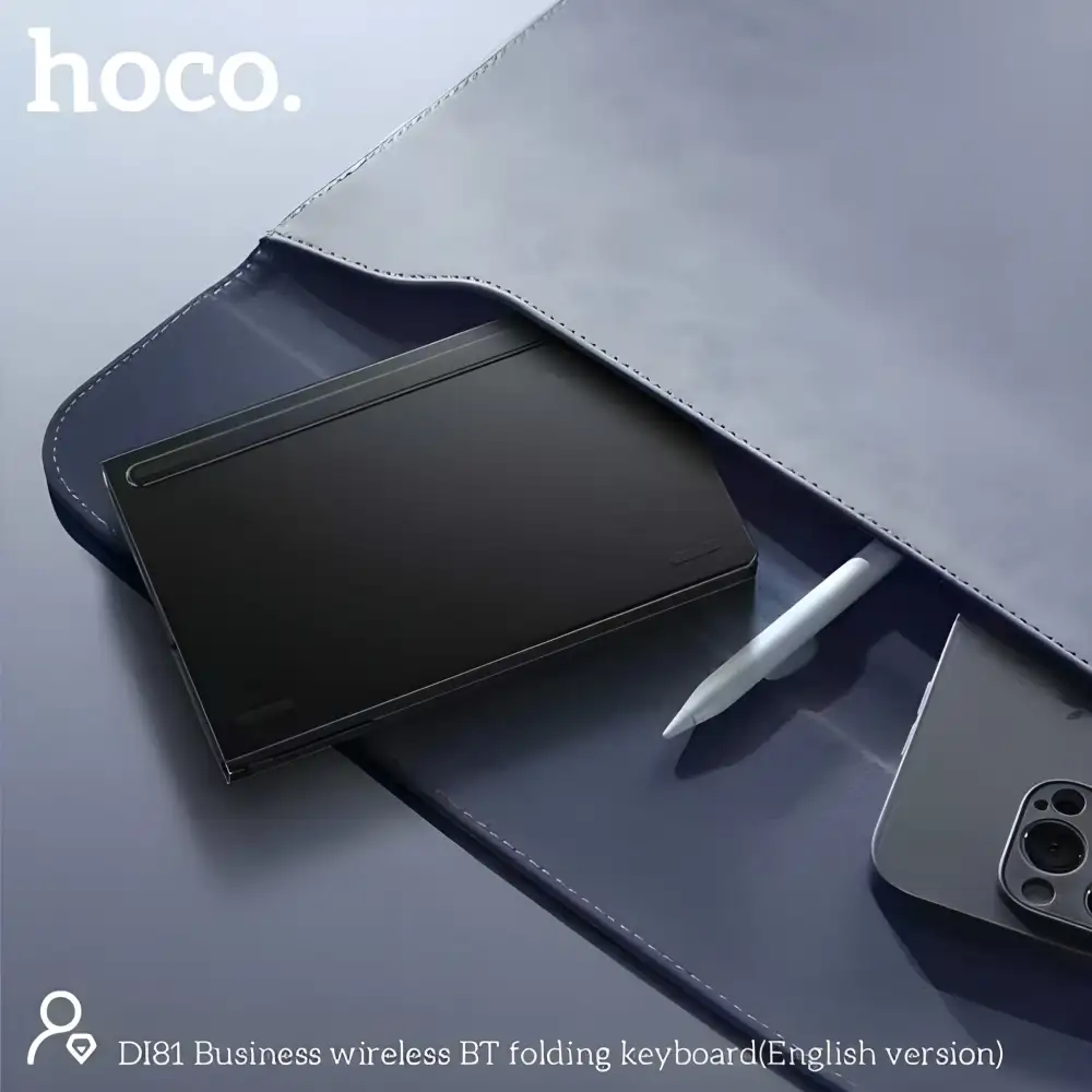 Hoco Foldable Bluetooth Keyboard DI81 compact slim wireless keyboard for Android iOS laptop users Bangladesh