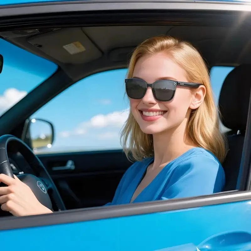 Hoco Audio Sunglasses DI87 with built-in microphone and hands-free calling for multitasking users in Bangladesh