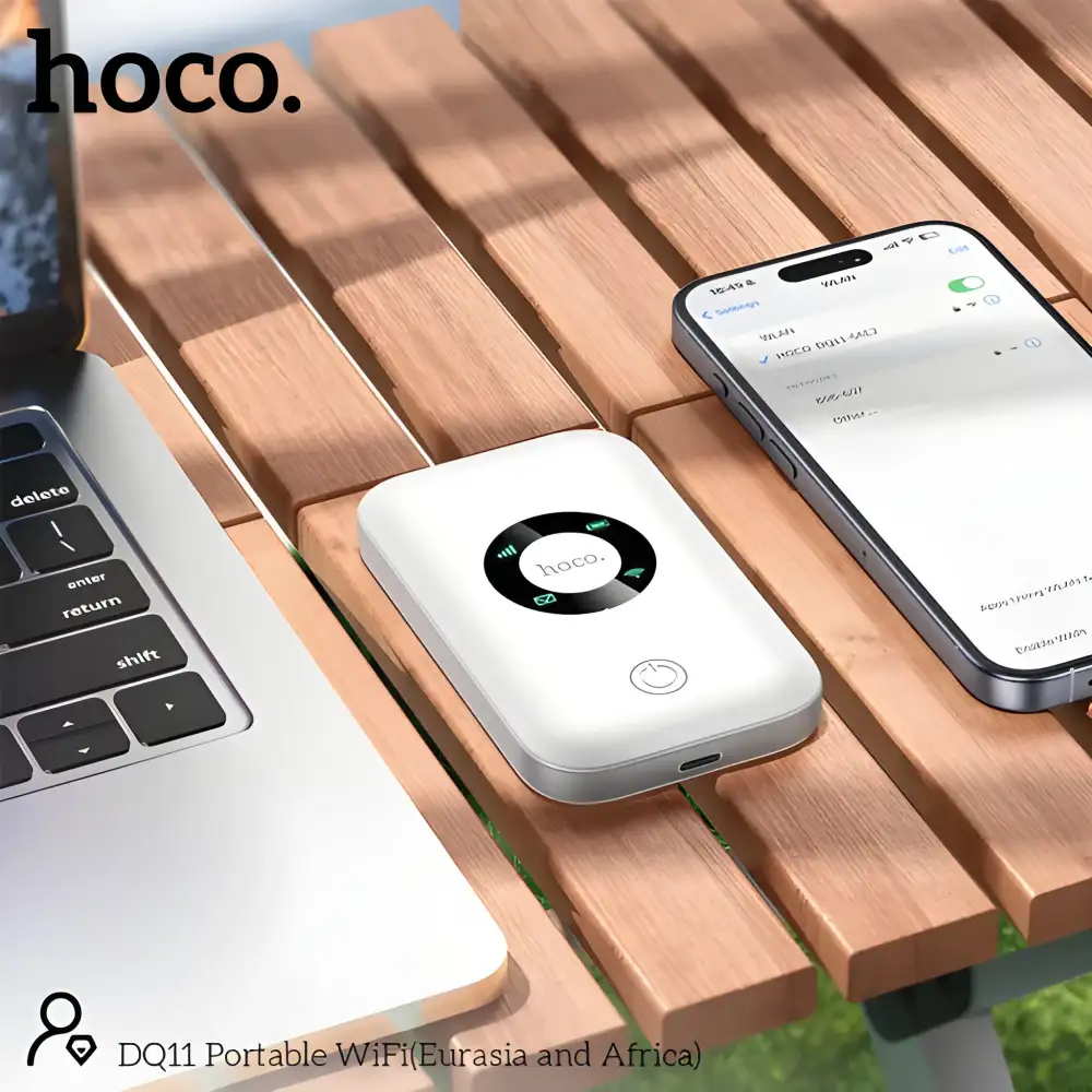 HOCO Pocket Router DQ11 compact mini WiFi device for online classes work and streaming on the go