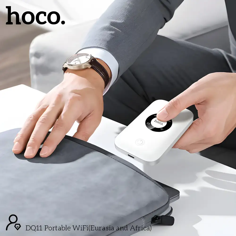 HOCO DQ11 portable 4G WiFi router for fast internet connectivity while traveling in Bangladesh