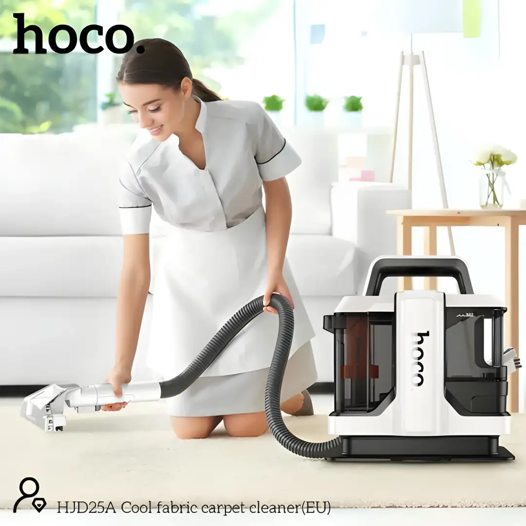 HOCO HJD25A powerful portable carpet cleaner machine for deep cleaning carpets and upholstery in Bangladesh homes