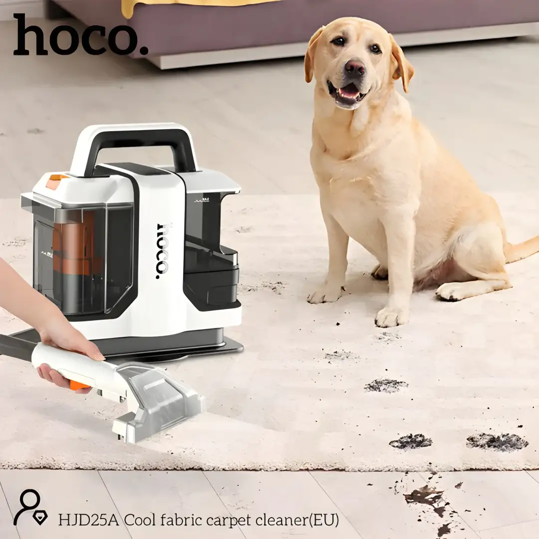 Hoco Carpet Cleaner HJD25A high suction fabric and sofa cleaning device for home and car interior use in Bangladesh