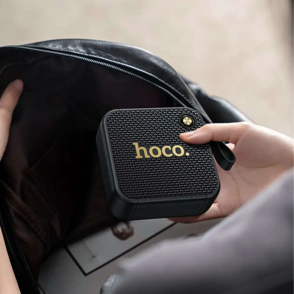 Hoco HT1 portable Bluetooth speaker with 8W stereo sound for outdoor parties and workouts in Bangladesh