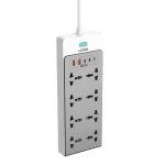 LDNIO SC4 65W GaN Power Strip – 13-in-1 Desktop Charging Hub with 8 AC Outlets & Fast Charging Ports