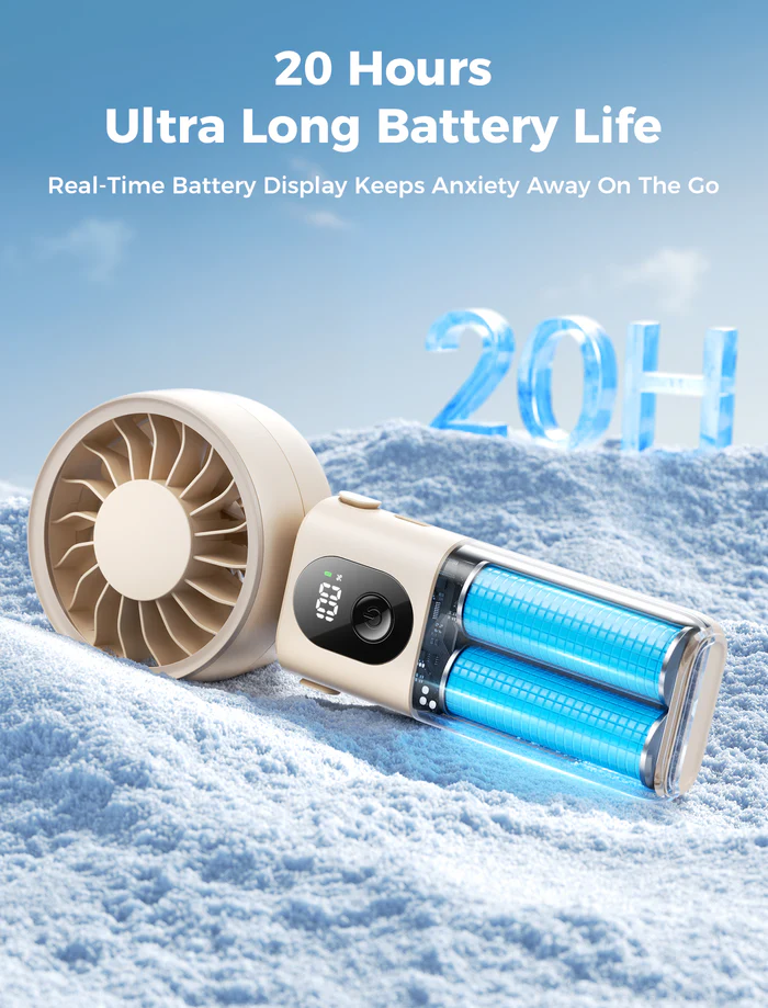 Aecooly Halo 04 compact mini fan for travel and outdoor use BD 