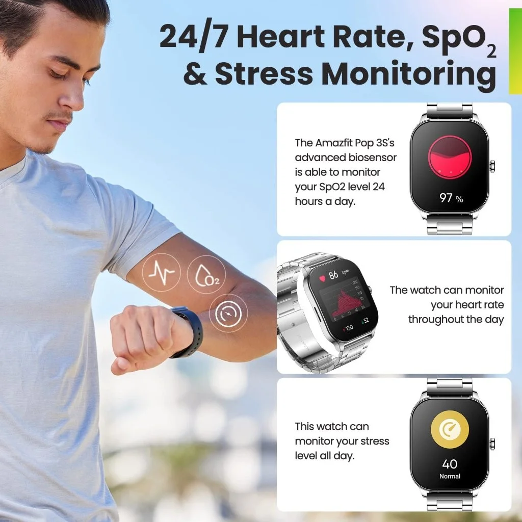 Amazfit Pop 3S metal online purchase in Bangladesh 