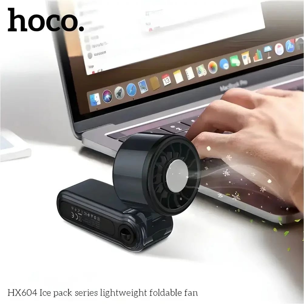 Portable Hoco HX604 Ice Pack Series mini fan from Gears Wheel