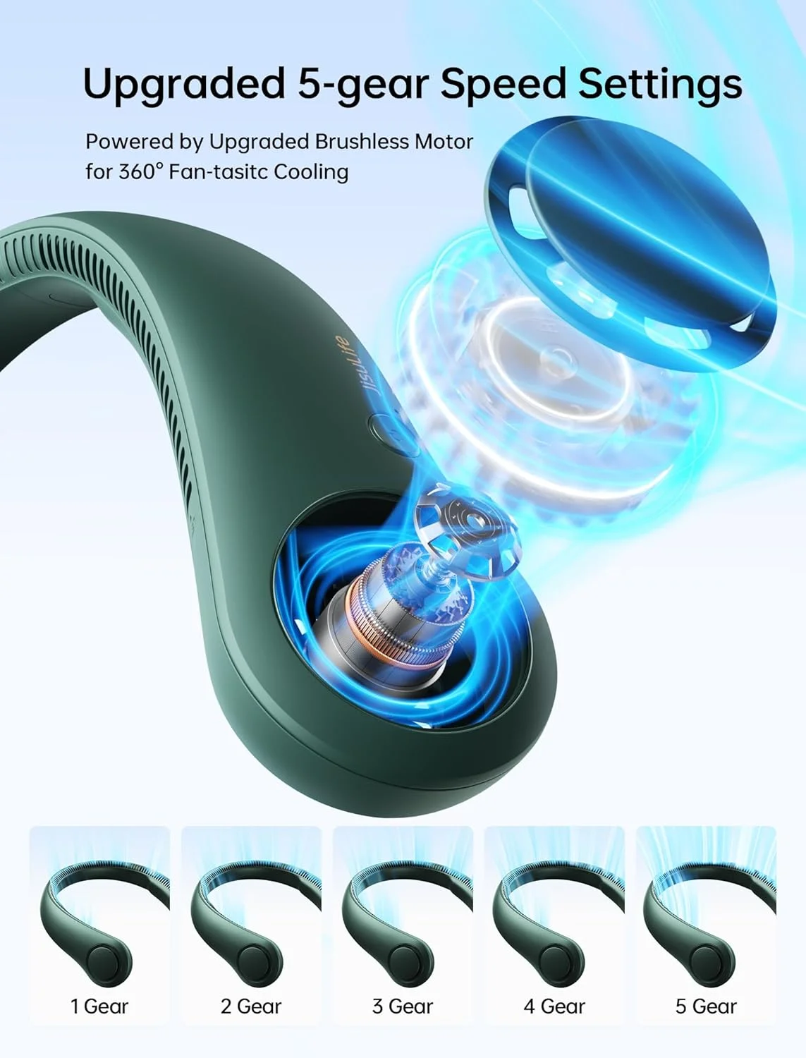 Buy JisuLife rechargeable neck fan Life3 in Bangladesh 