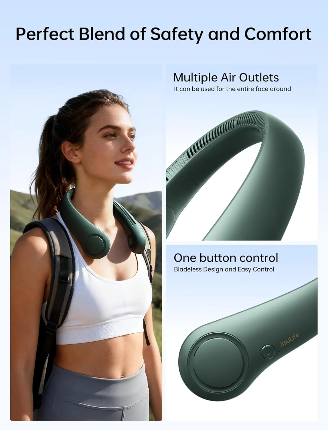 JisuLife wearable neck fan Life3 4000mAh online Bangladesh 