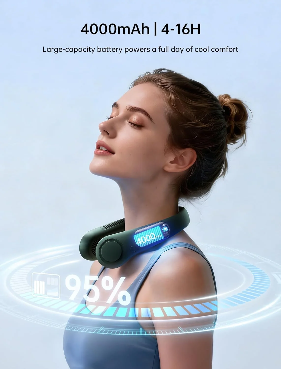 Buy JisuLife Neck Fan Life3 4000 mAh from Gears Wheel Bangladesh 