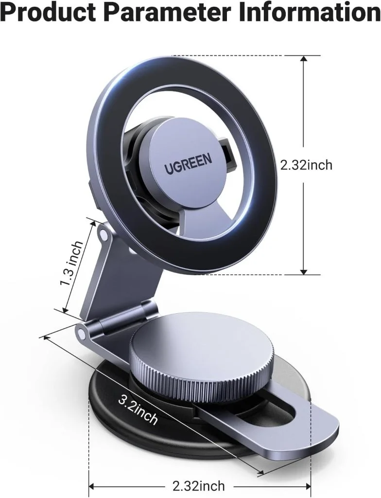 7. UGREEN Dashboard MagSafe Mount Compatible with iPhone Series 