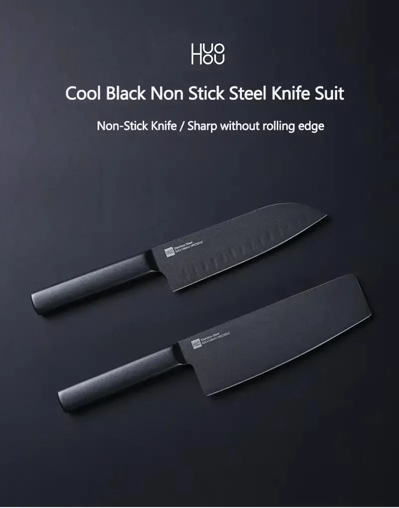 Buy Xiaomi Huohou knife set 2pcs premium stainless steel kitchen tools Bangladesh 