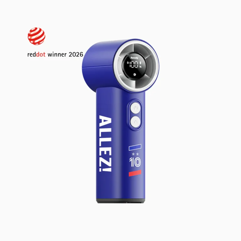 2. Front View of Aecooly Cold Air Misting Fan World Cup Edition