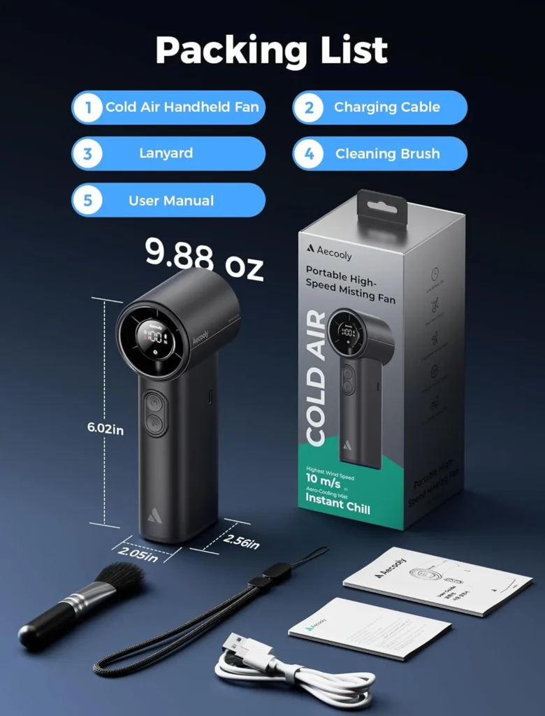 Buy portable Aecooly PM01S cooling mist fan online in Bangladesh