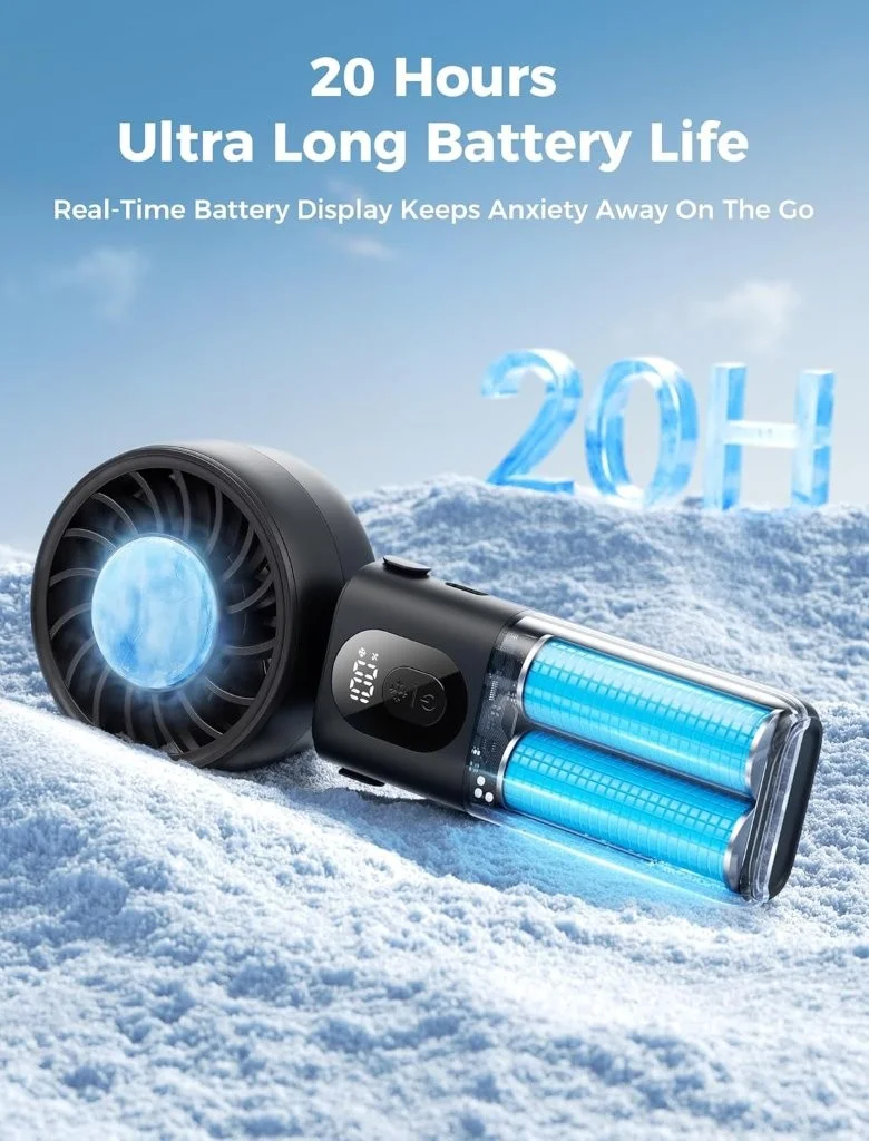 5. Best Price Aecooly PC01 Halo 04 ICING Handheld Fan at Gears Wheel 