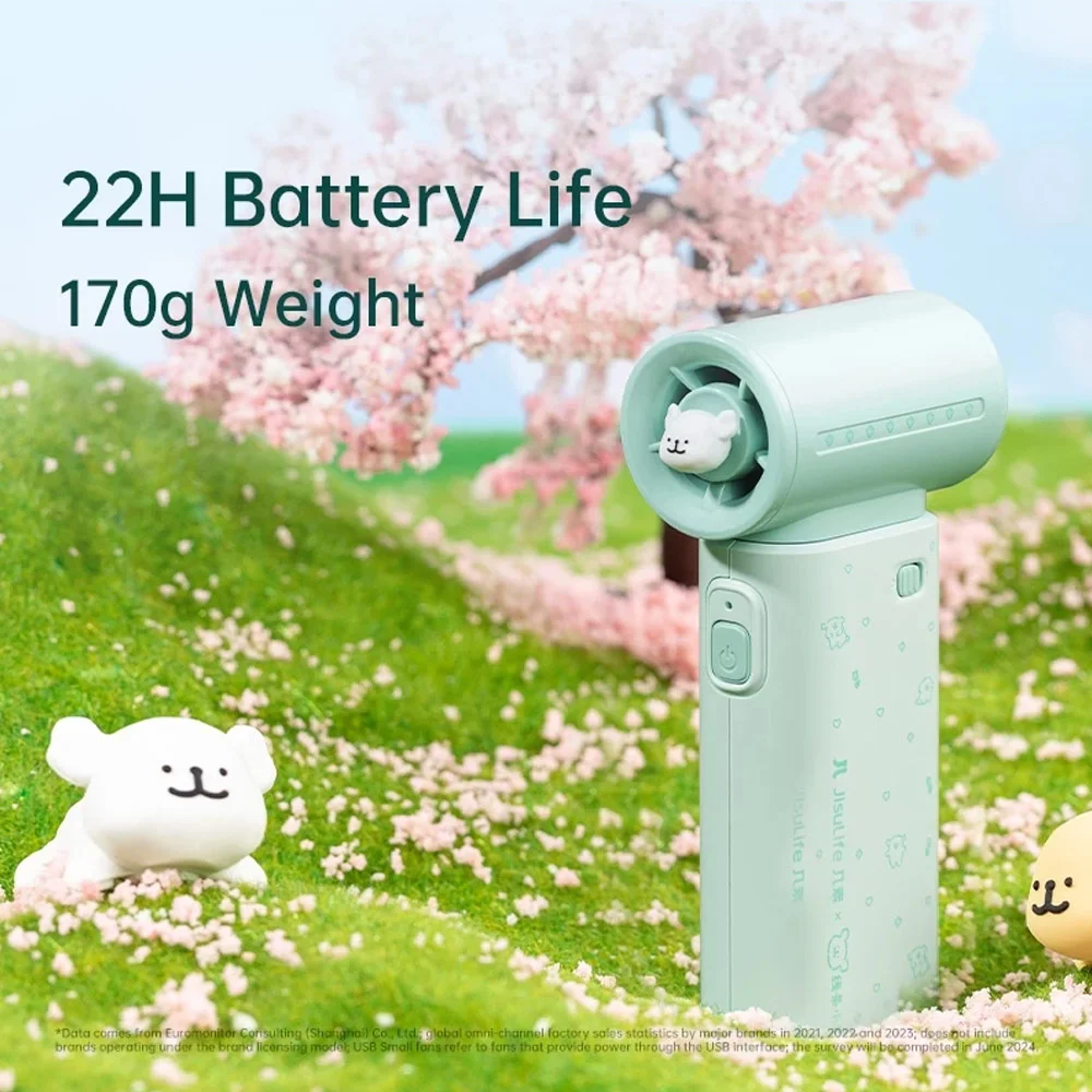 JISULIFE Life9 Maltese Series Battery Operated Handheld Fan